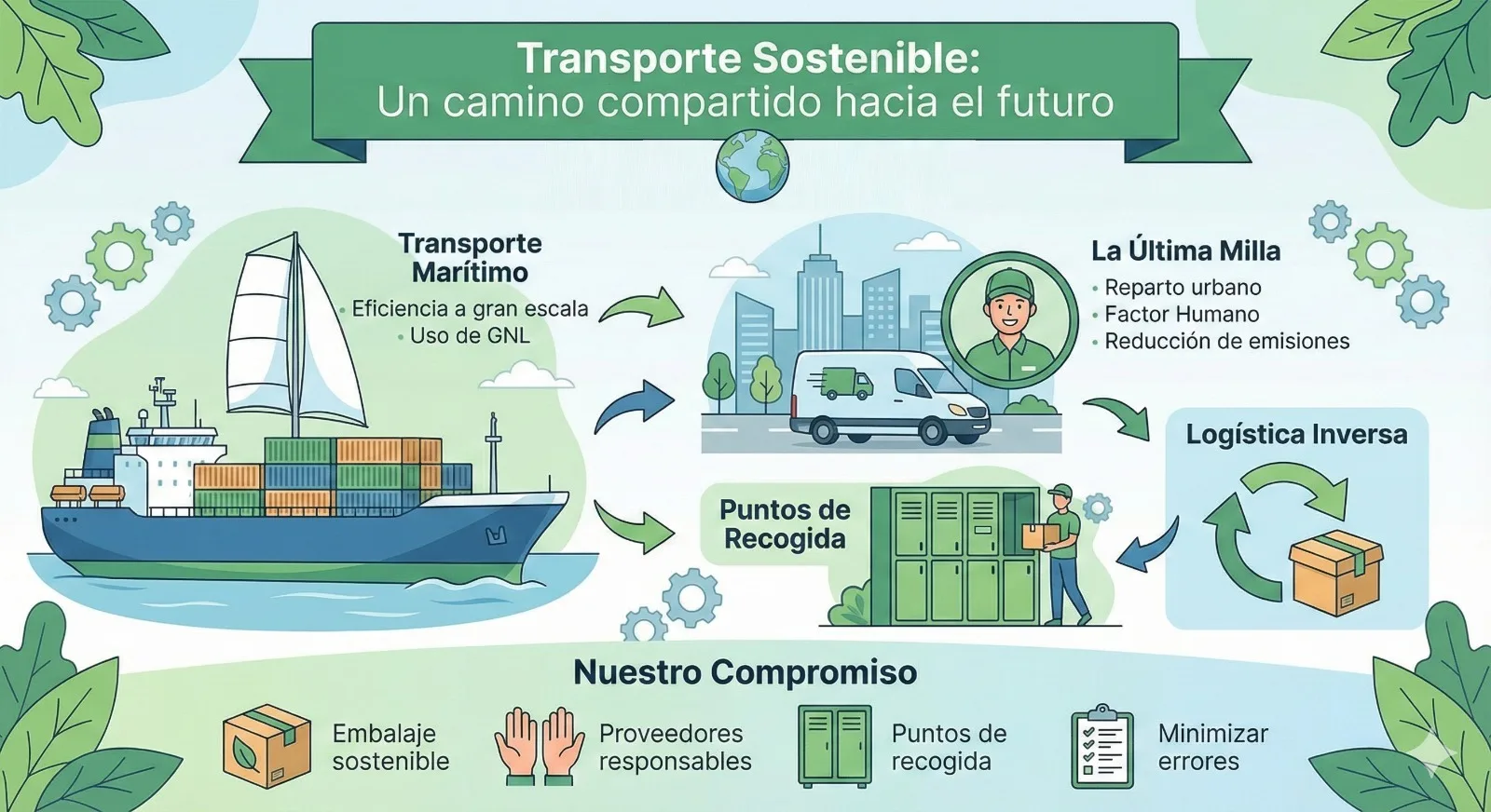 Transporte Sostenible. ¿Cómo afecta la logística a nuestros envíos?