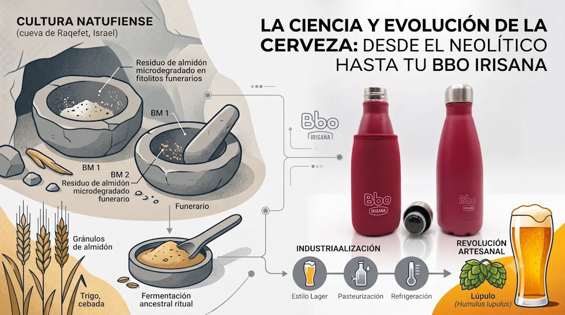 La historia de la cerveza: De los rituales del Neolítico a tu botella Bbo Irisana