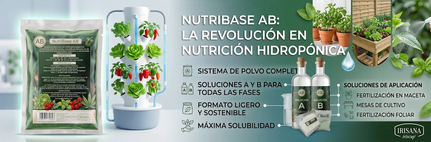 NutriBase AB de Irisana: La revolución del fertilizante en polvo para tu huerto e hidroponía