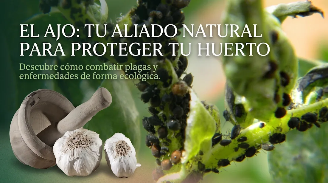 Usando el ajo para cuidar nuestras plantas.
