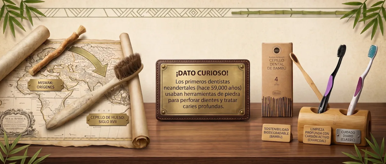 De los palos de madera al diseño sostenible: La fascinante evolución del cepillo de dientes